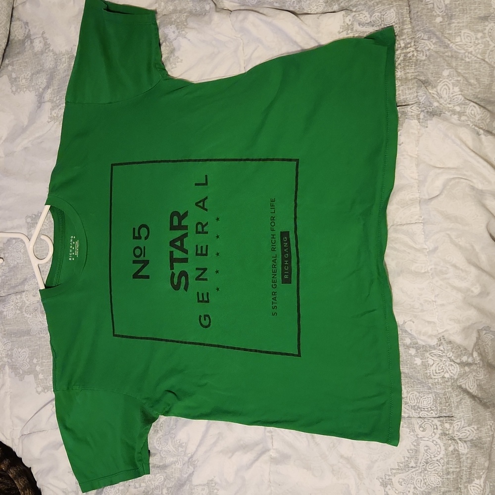 No5 Star General Rich Gang T Shirt Green And Black